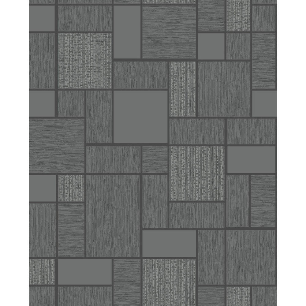 Contemporary Unevenly Shaped Grey Floor Tiles Wallpaper