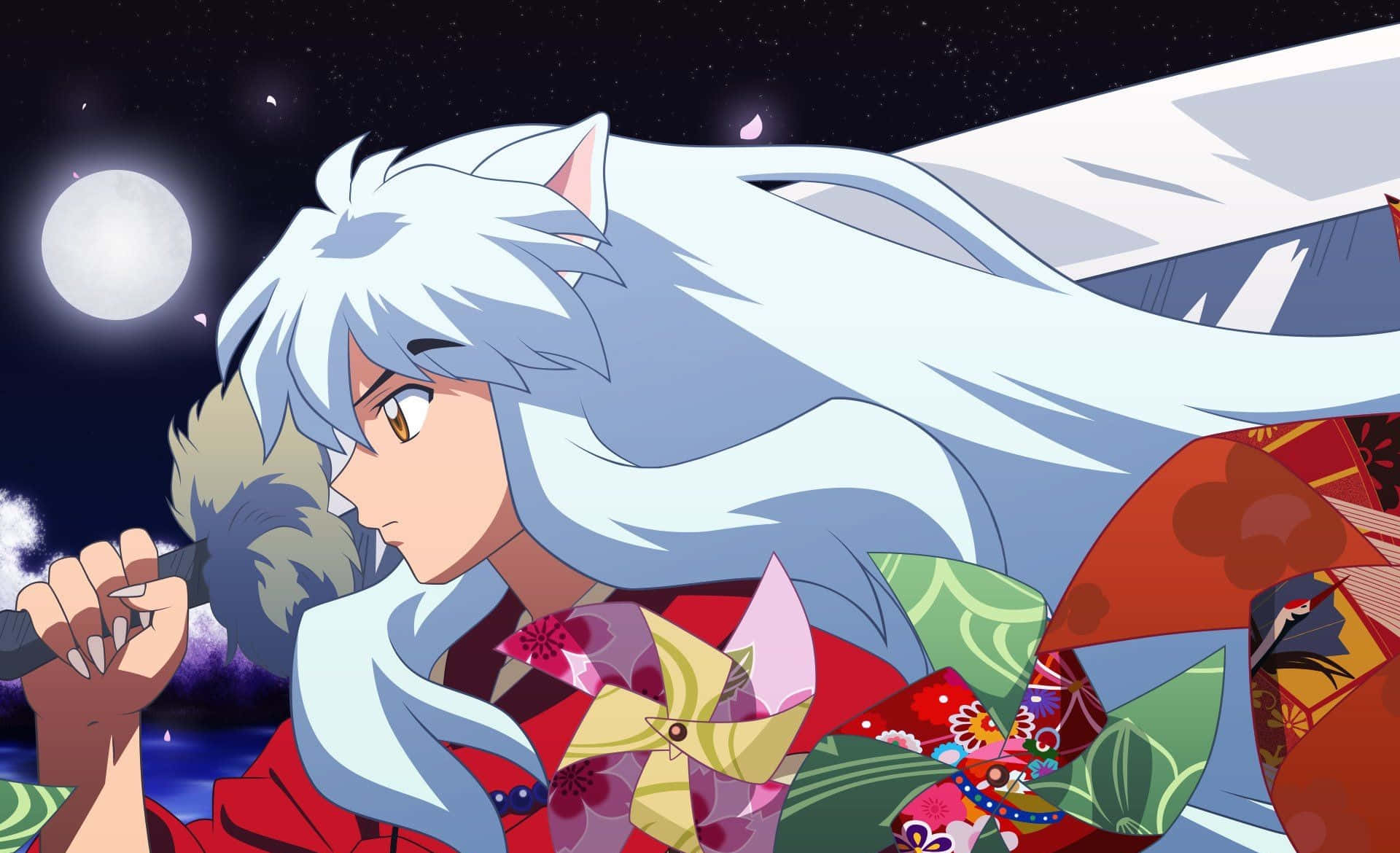 Onvergetelijke Momenten Van Inuyasha En Rin Achtergrond