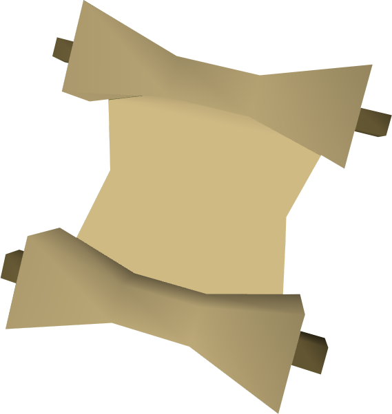 Unfurled Ancient Scroll Graphic PNG