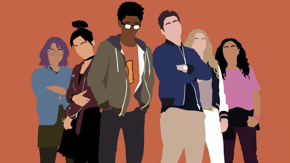 Ungrupo De Seis Adolescentes Jóvenes De La Serie De Televisión De Marvel 