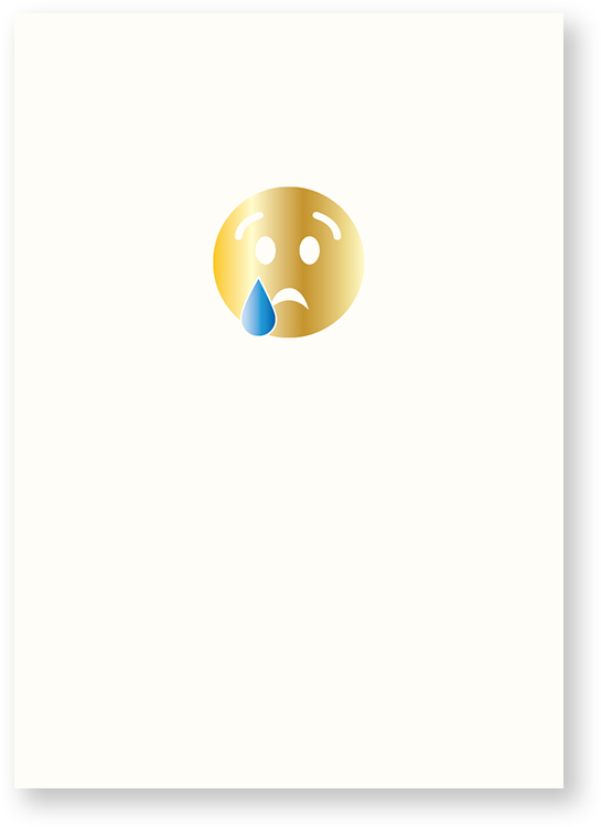 Unhappy Emoji Single Tear PNG