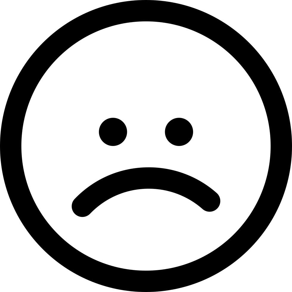 Unhappy Face Icon PNG