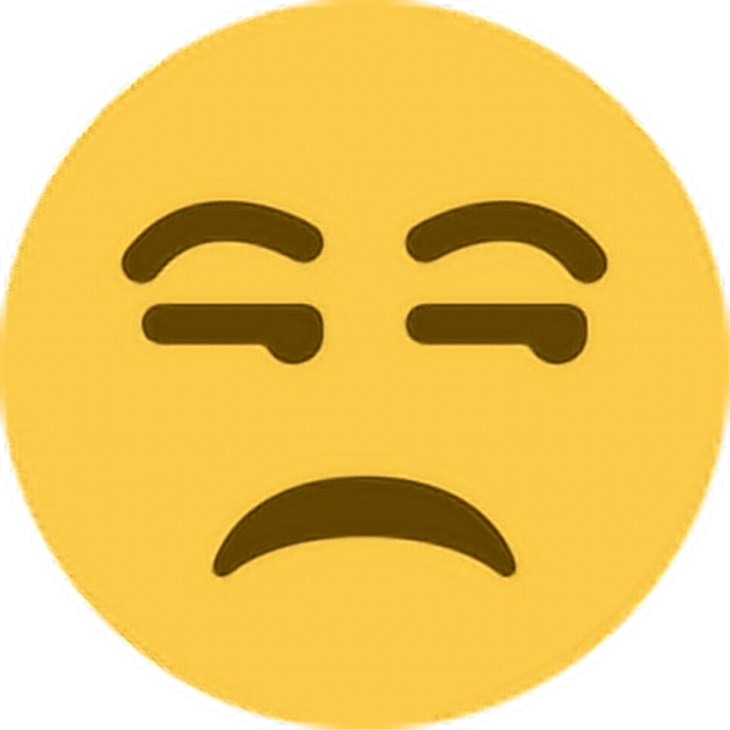 Unhappy_ Face_ Emoji_ Expression PNG