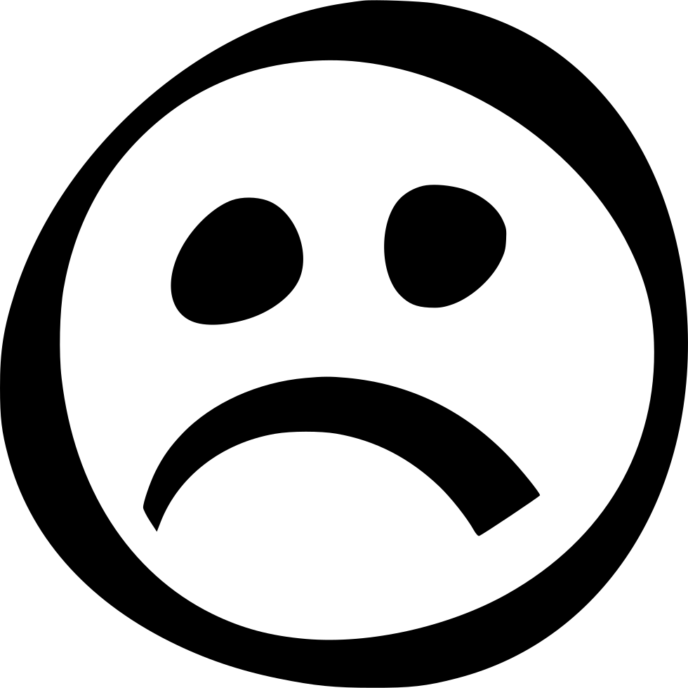 Unhappy_ Face_ Emoji_ Vector PNG