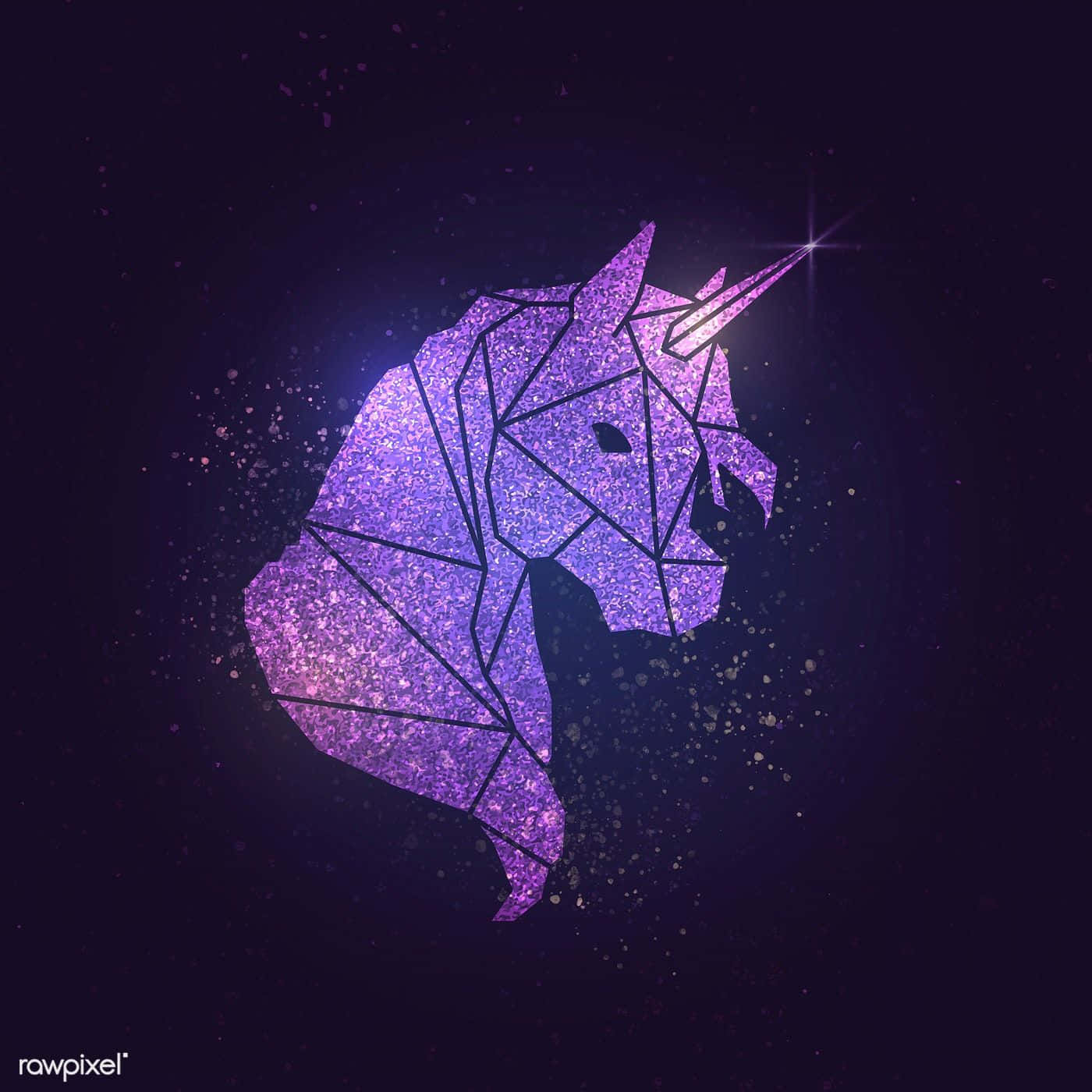 Purple Unicorn Aesthetic Wallpaper