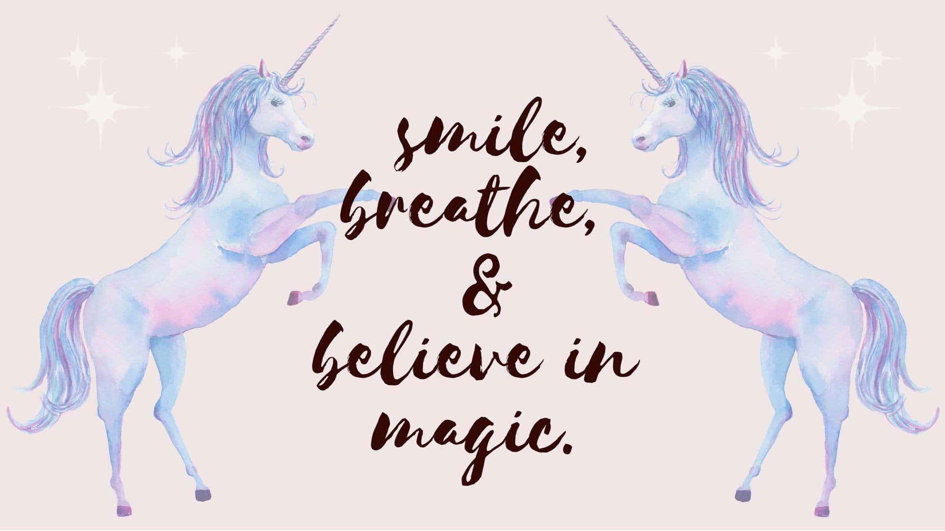 Spread Love And Glamour With This Beautiful Unicorn Aesthetic! Wallpaper