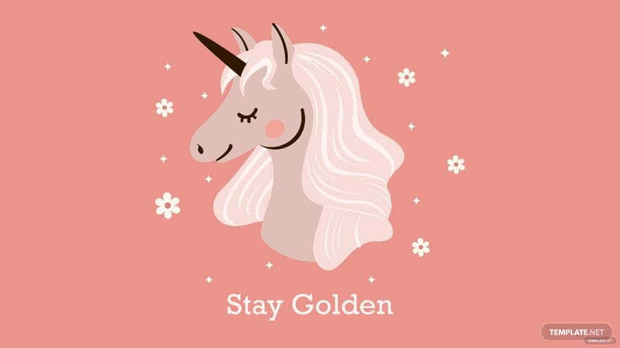 Stay Golden Unicorn Aesthetic Wallpaper
