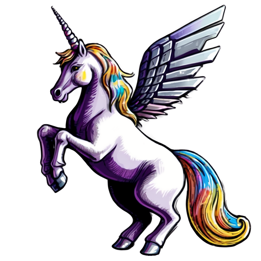 Unicorn And Moon Png Alj49 PNG