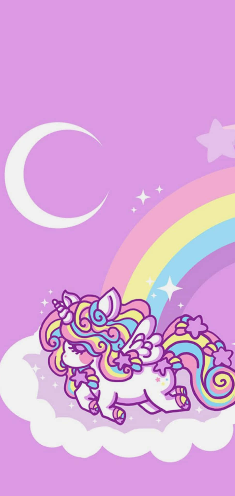 Colorful And Swirly Unicorn Hair Background