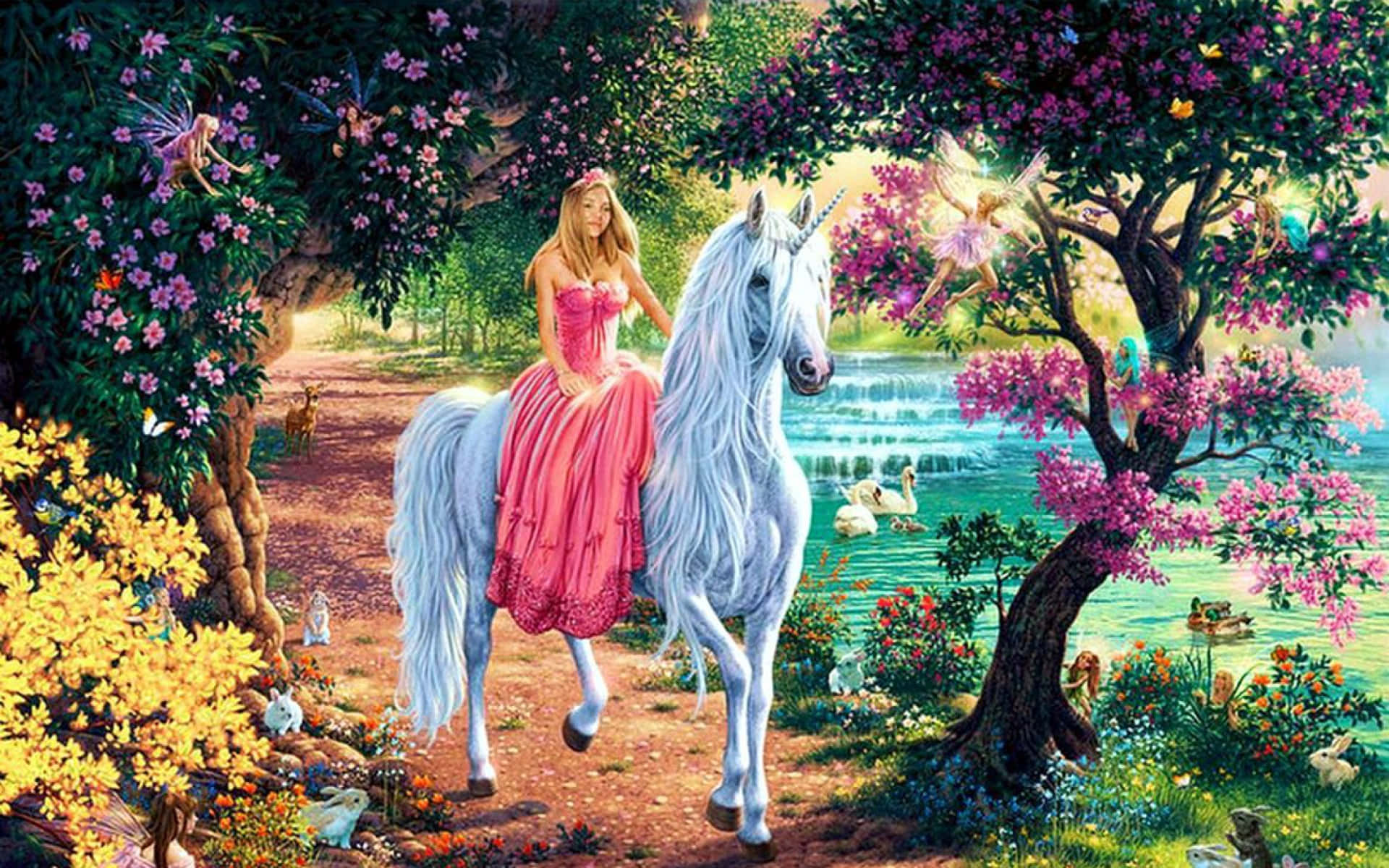 Mystical Unicorn Wallpaper Wallpaper