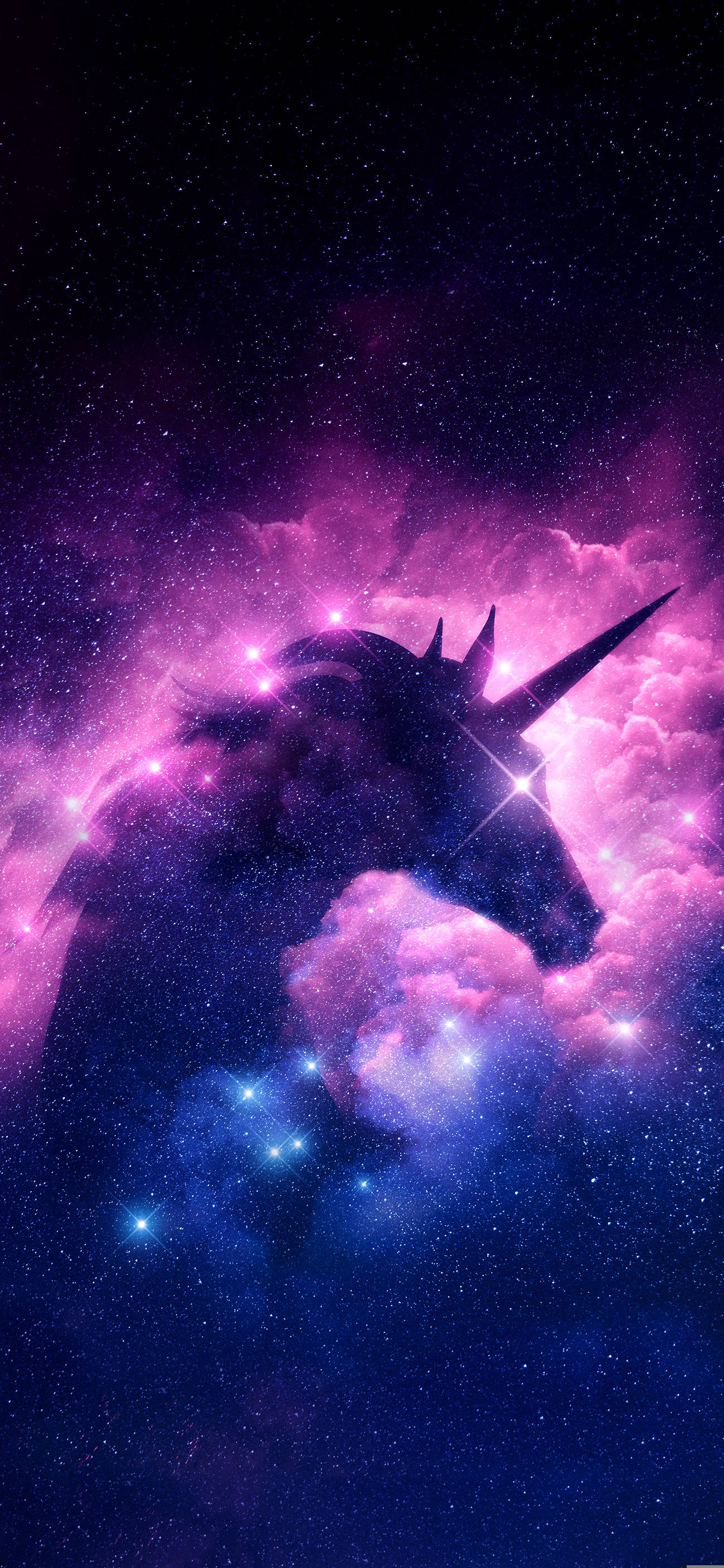 Unicorn Pastel Galaxy Background