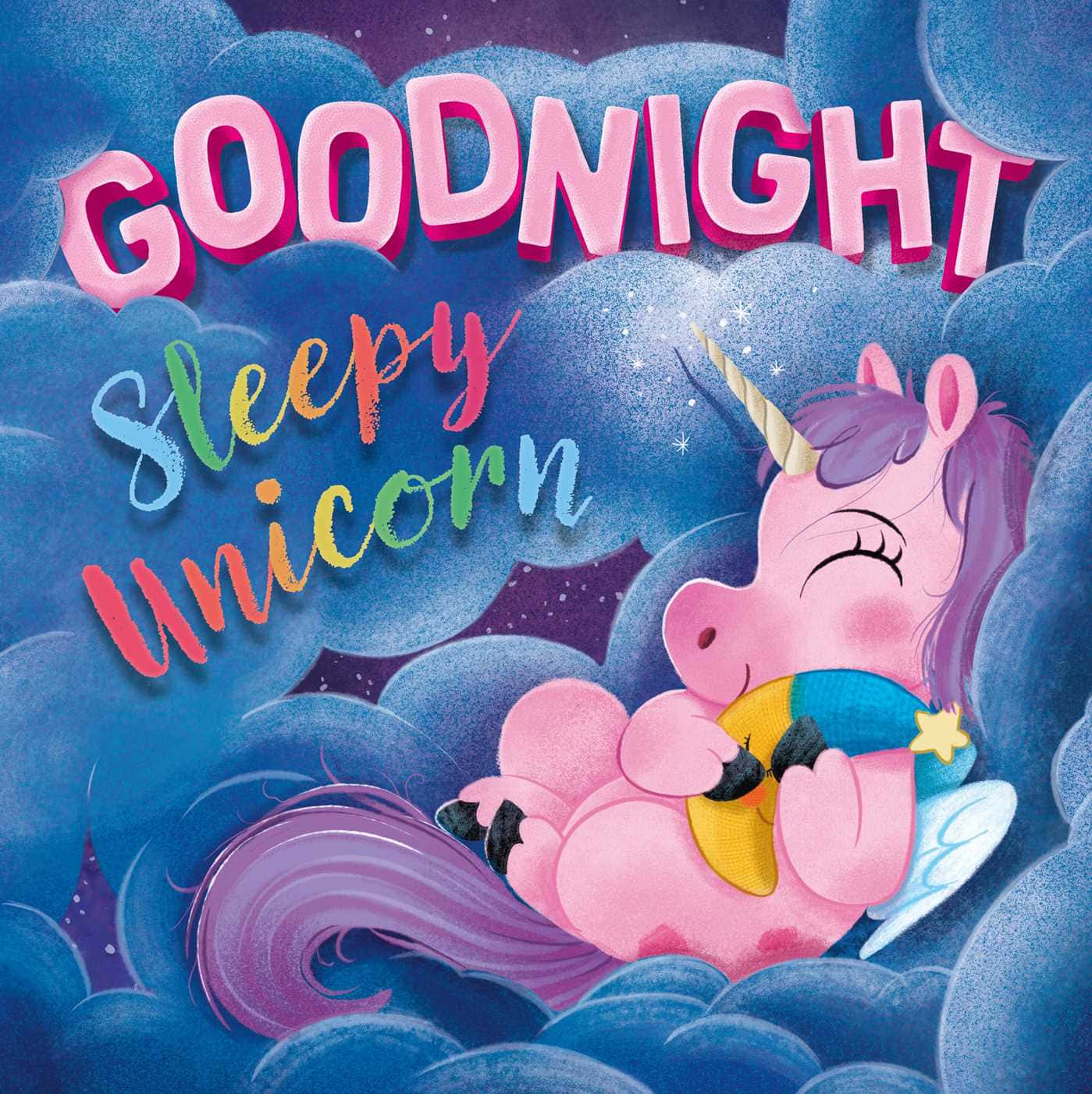 Godnat Sove Drømmende Unicorn Billede Tapet