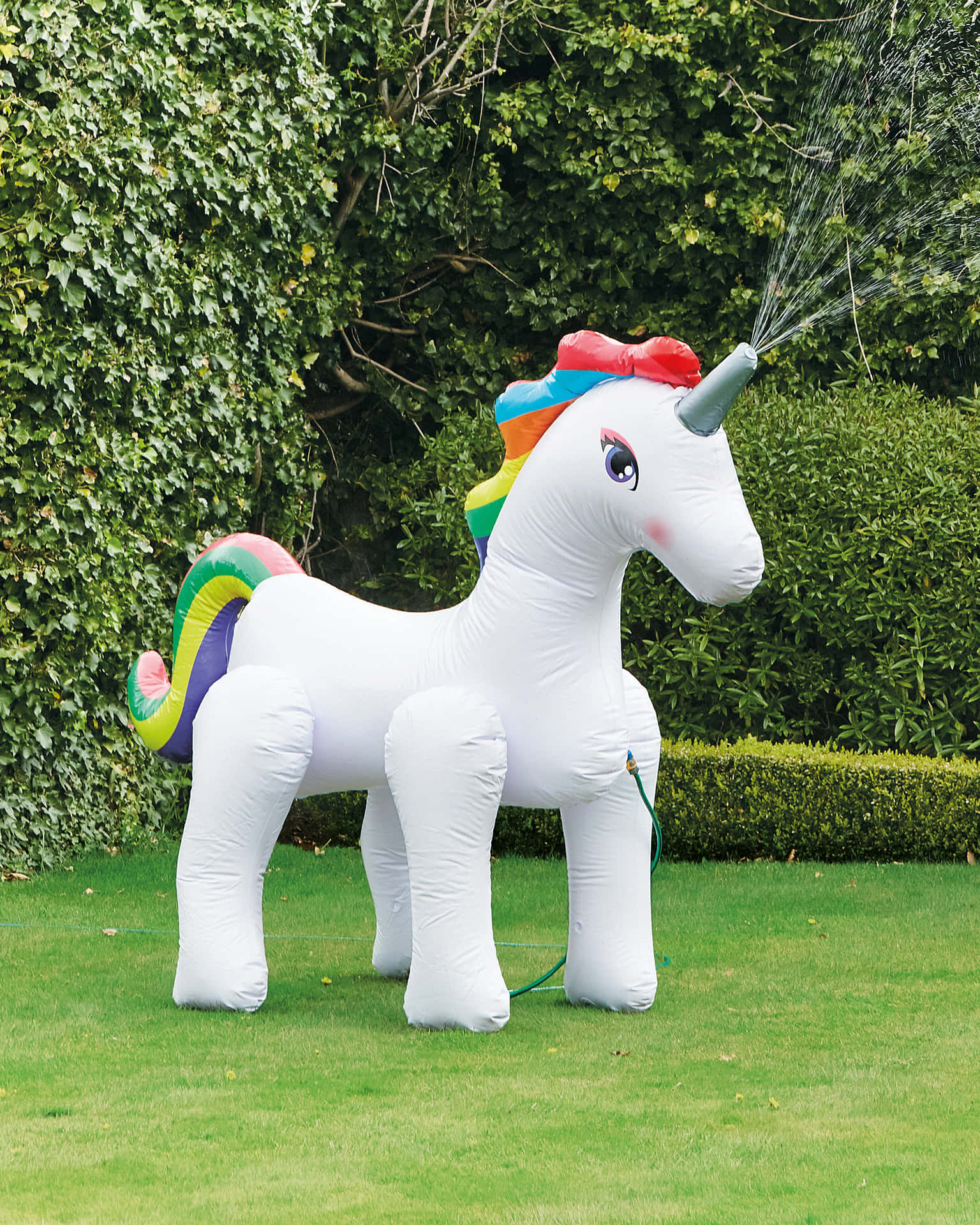Inflatable Unicorn In A Garden Picture