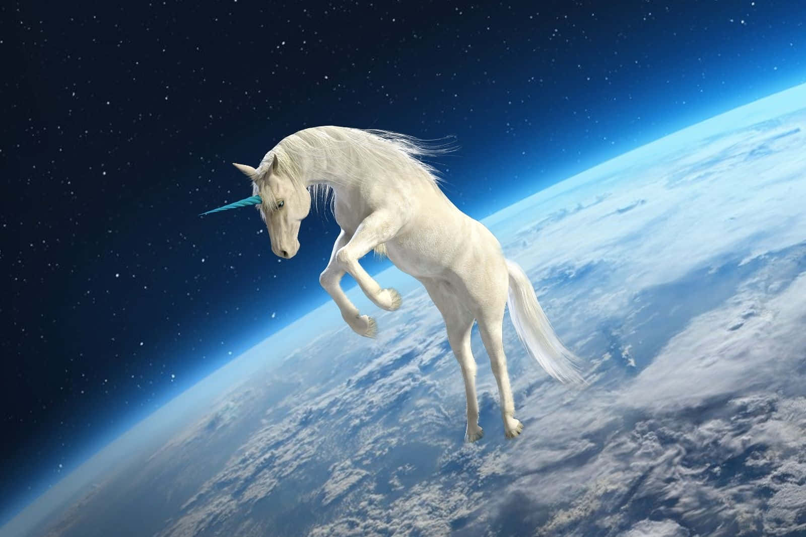 Imagende Un Unicornio En El Espacio Exterior