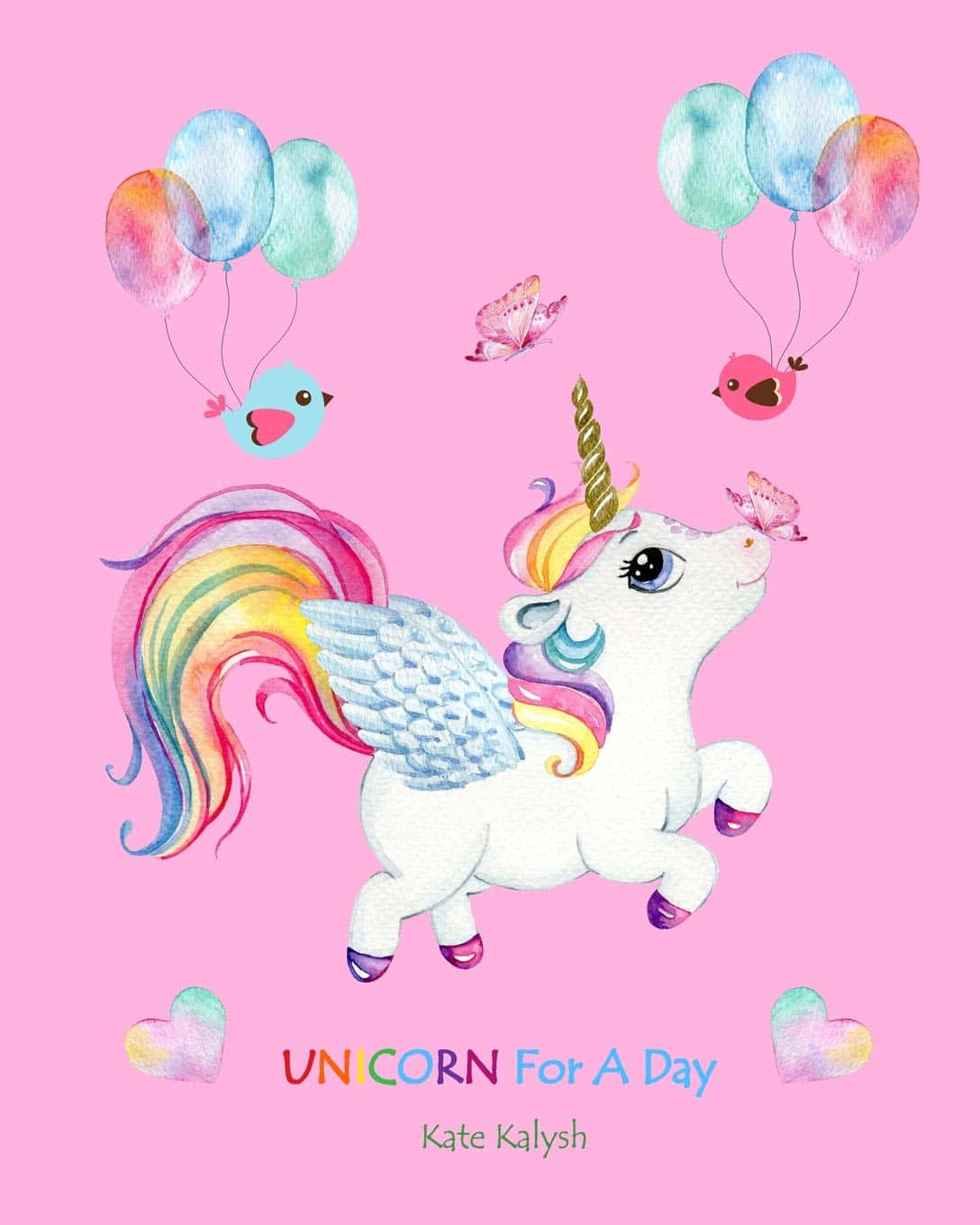 Let your imagination run free with a vibrant rainbow and mystical unicorn.