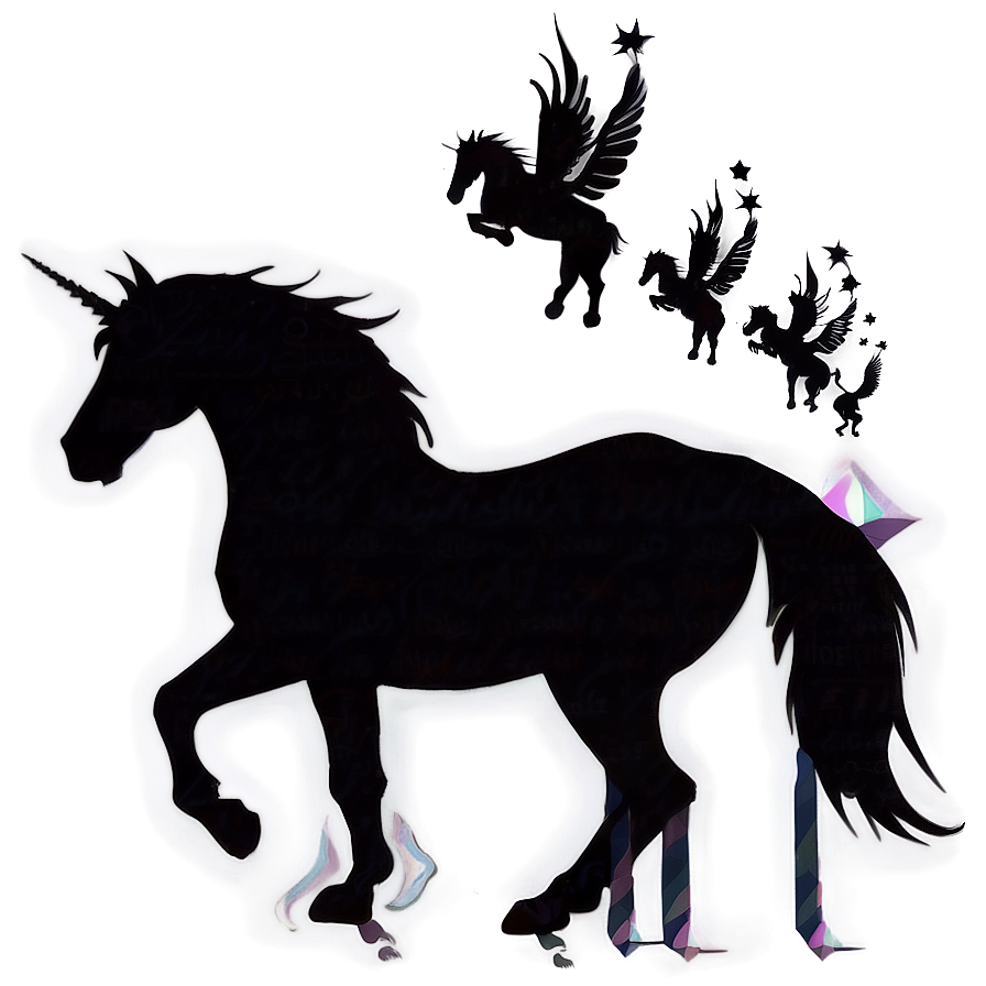 Download Unicorn Silhouette Png 3 3732