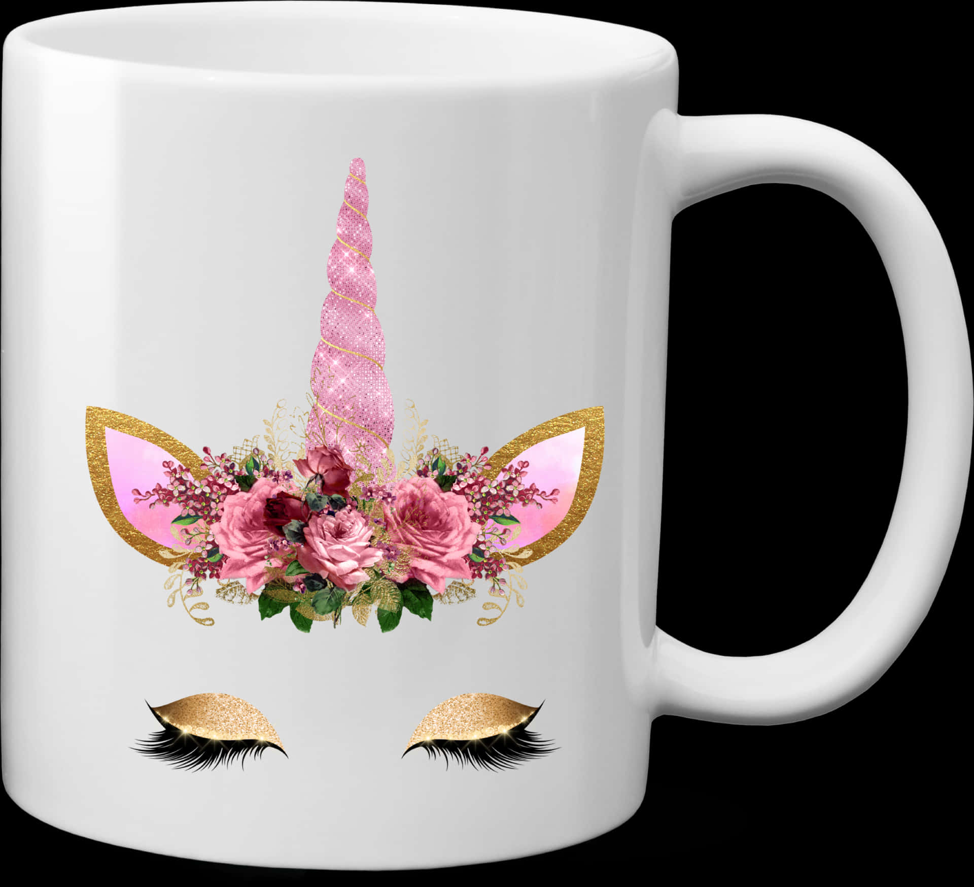 Unicorn Themed Mug Design PNG