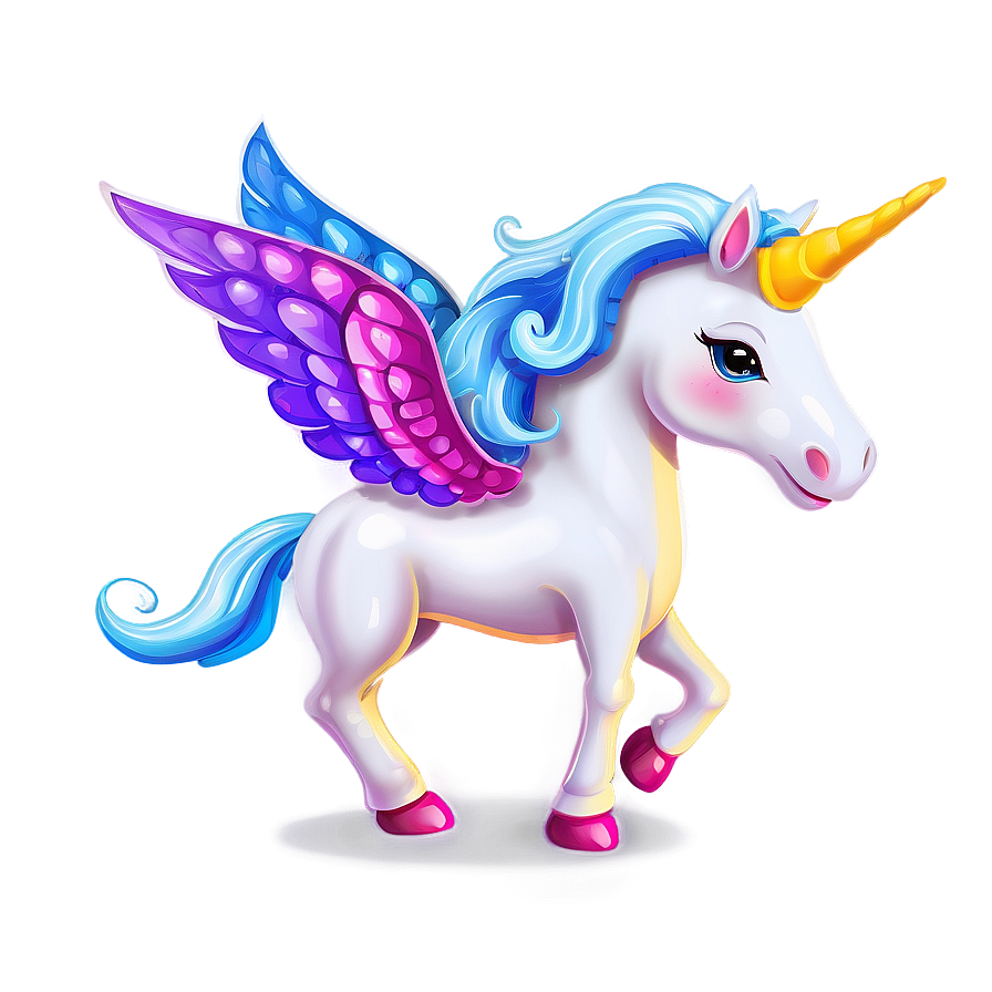 Unicorn With Wings Clipart Png 06262024 PNG