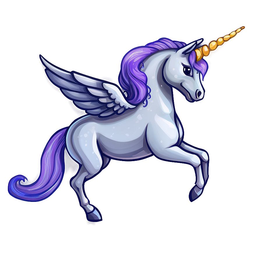 Unicorn With Wings Png 05032024 PNG