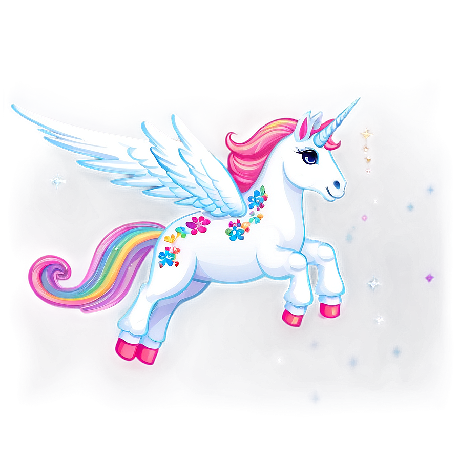 Unicorn With Wings Png 05032024 PNG