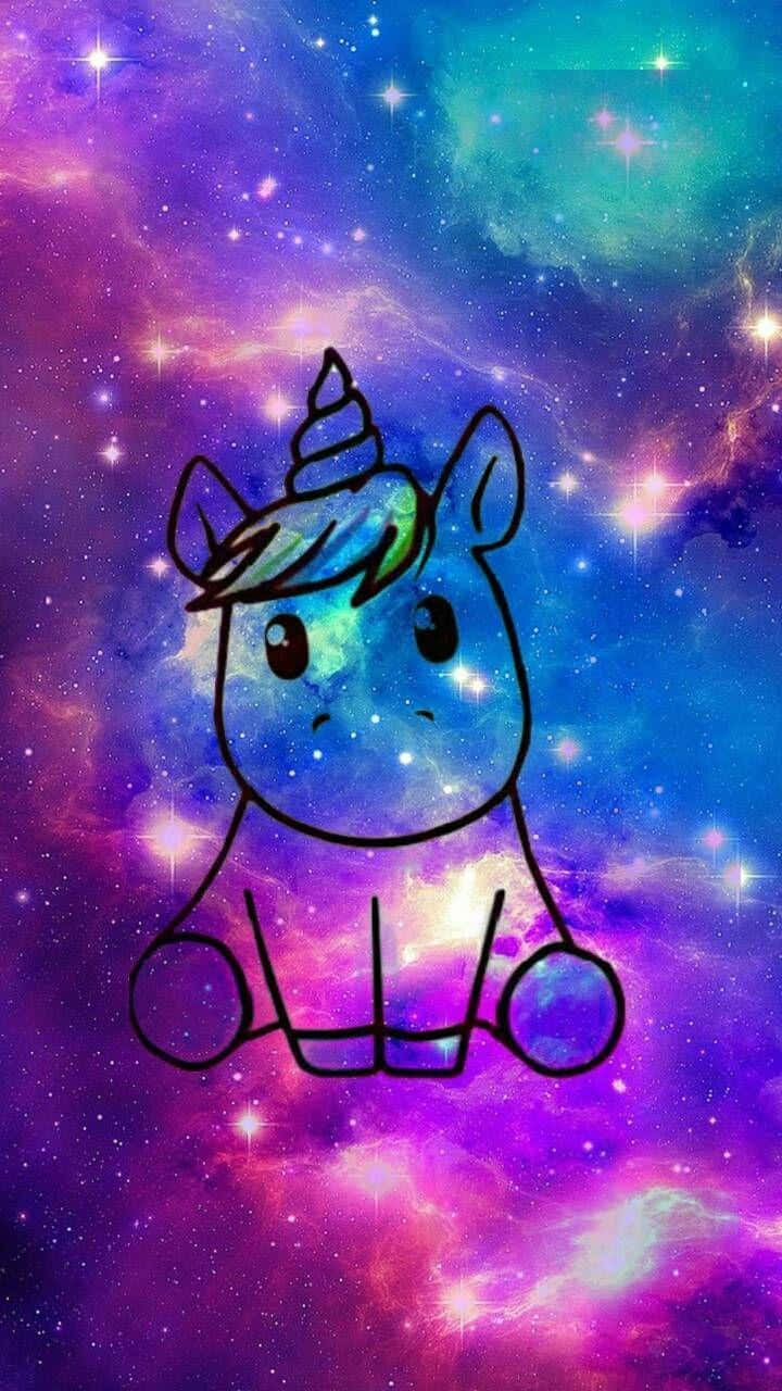 Unicornomistico Galoppa Attraverso La Galassia