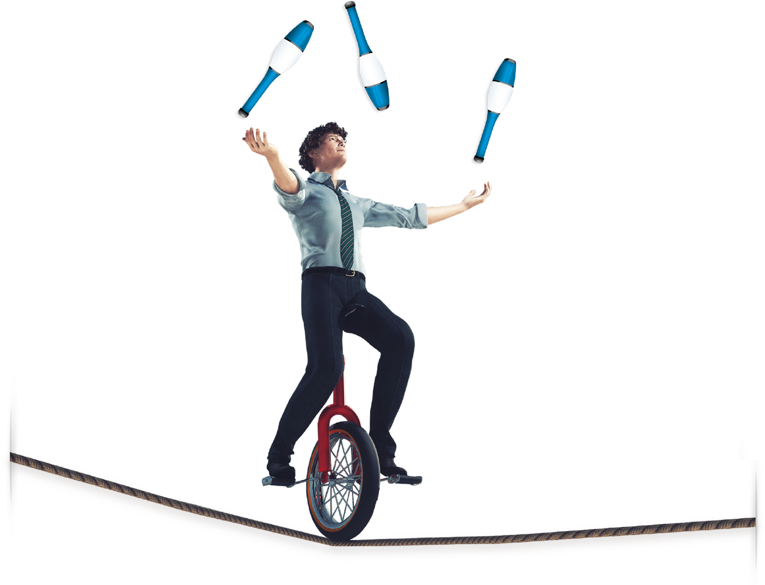 Unicycle Juggleron Tightrope PNG