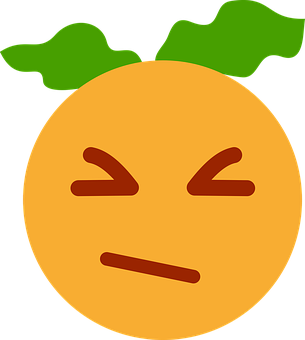 Unimpressed Clementine Emoji PNG