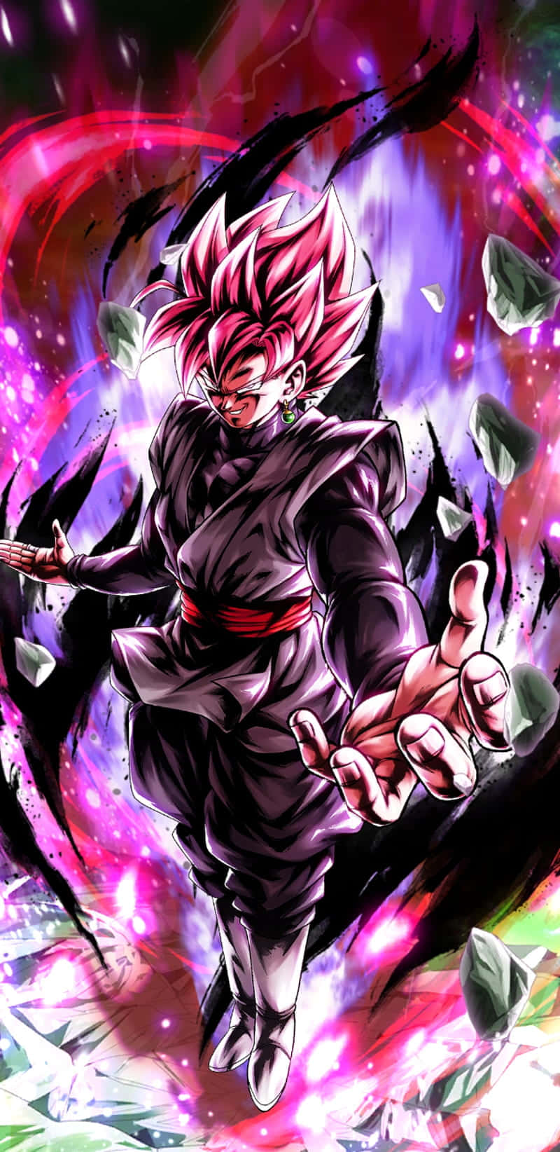 Unintenso Y Poderoso Goku Black Libera Su Feroz Energía.