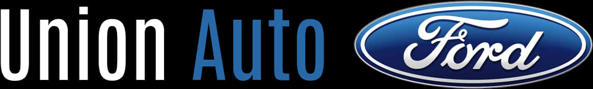 Union Auto Ford Logo Banner PNG