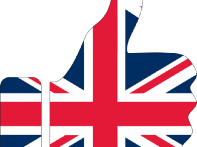 Union Jack Thumbs Up PNG