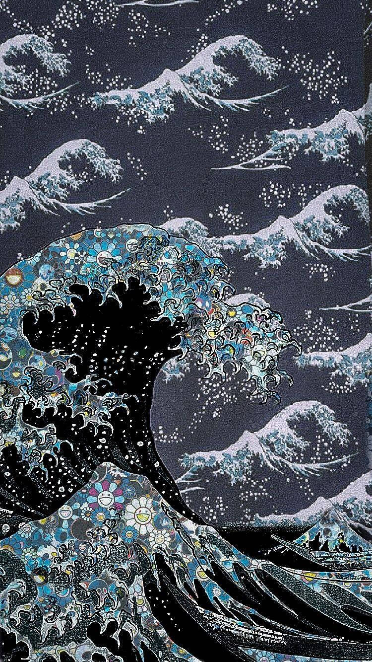 Uniqlo Great Wave Off Kanagawa Wallpaper