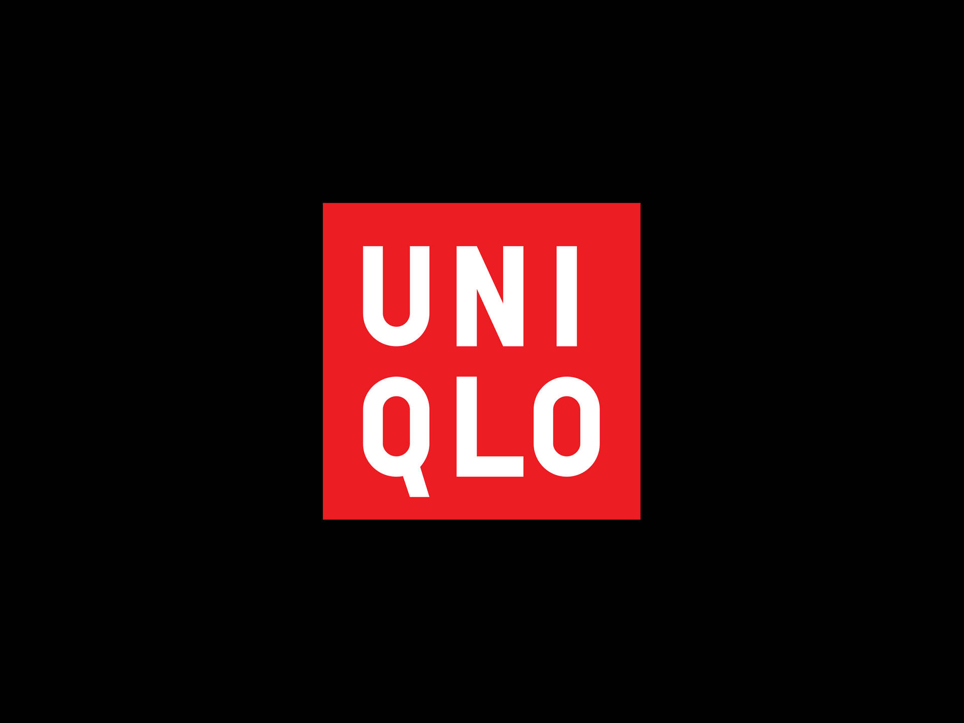 Uniqlo Rødt Og Hvidt Logo Wallpaper