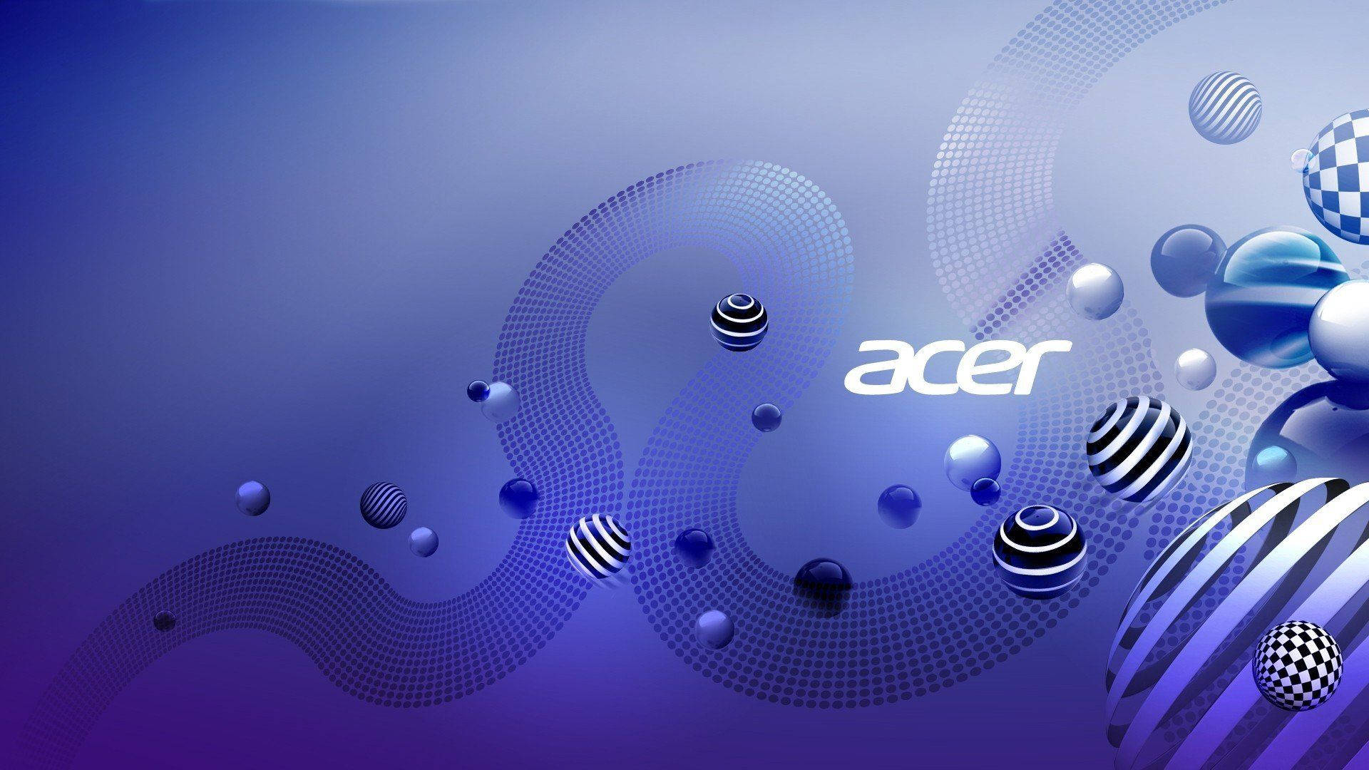 Unique Purple Acer Logo Spheres Picture