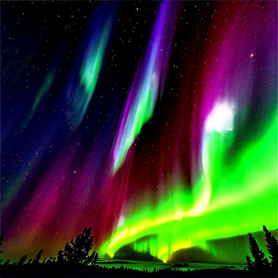 Unique Aurora Borealis Event Png 06242024 PNG