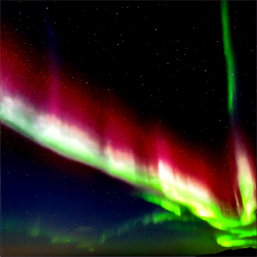 Unique Aurora Over Desert Png Nur PNG