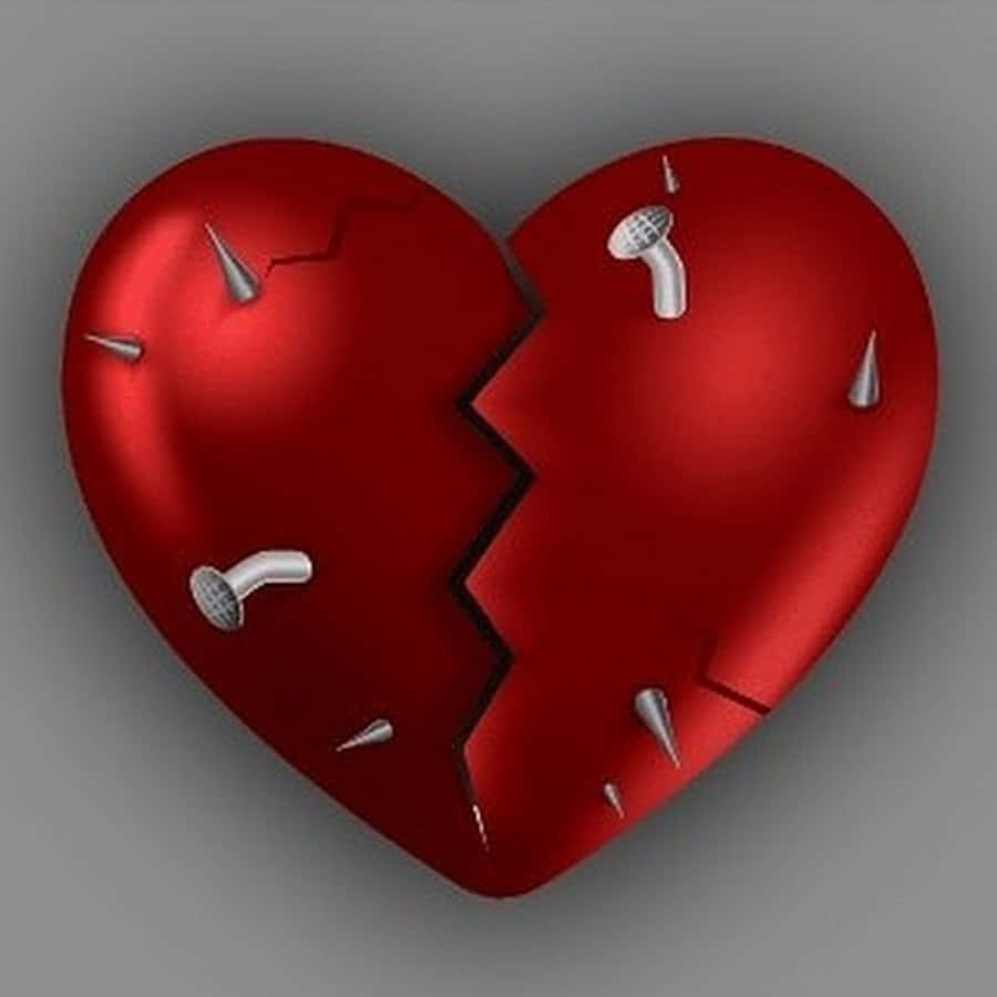 A Broken Heart With Spikes On It