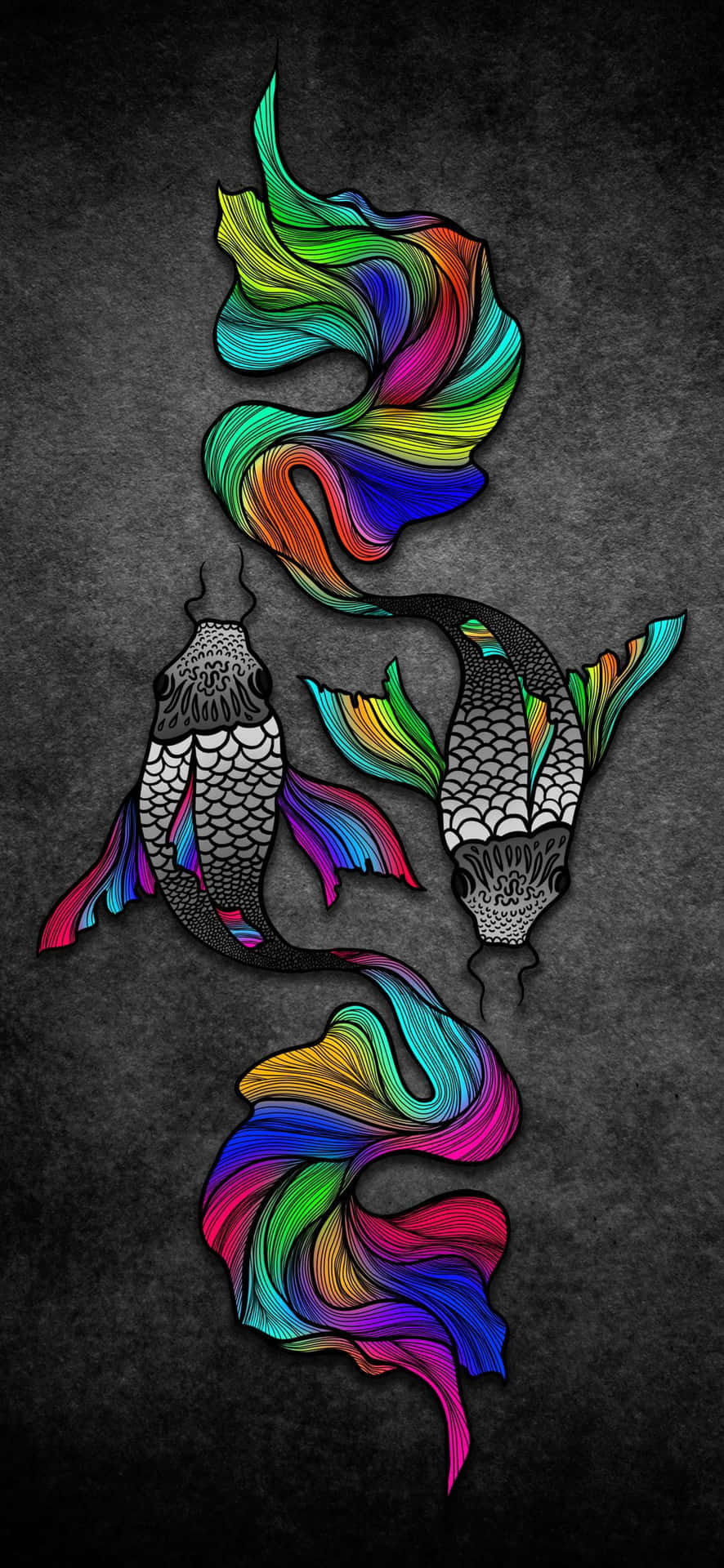 The Unique Colors of Pisces Wallpaper