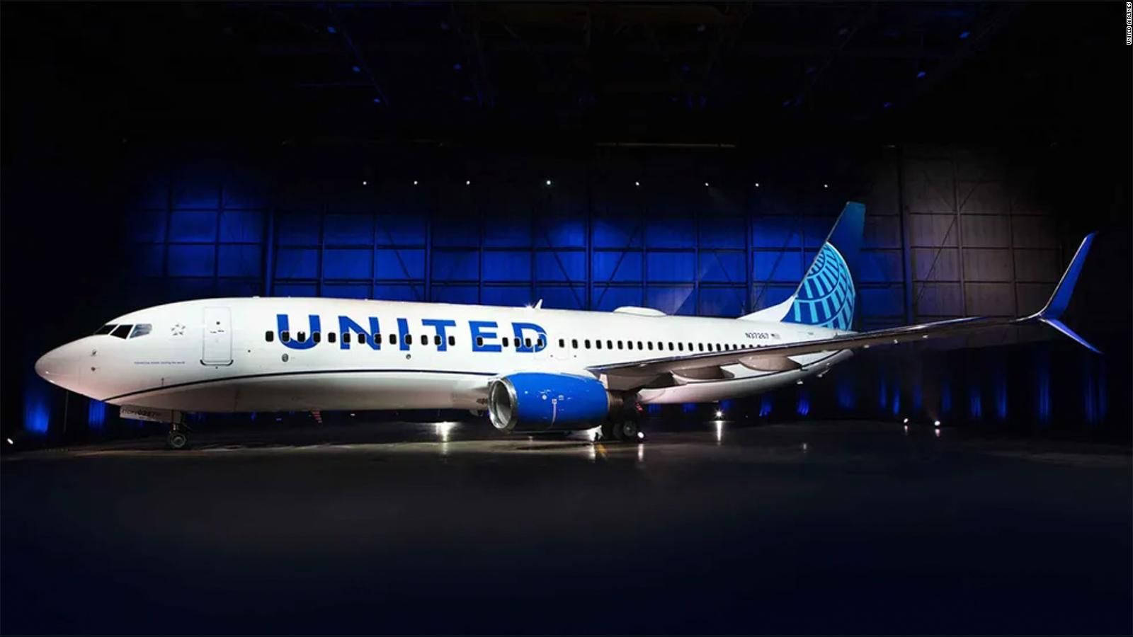 Aviónblanco De United Airlines Fondo de pantalla