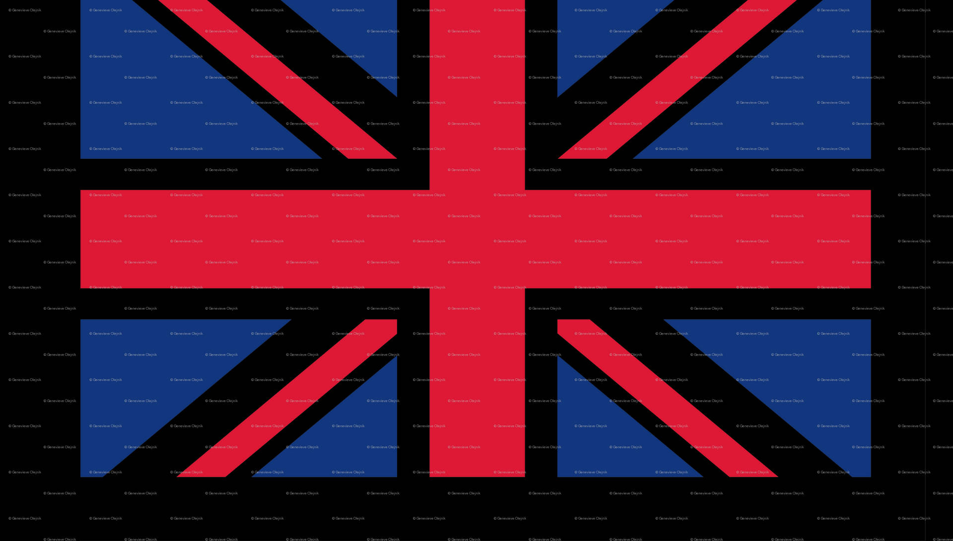 United Kingdom Flag On White Background