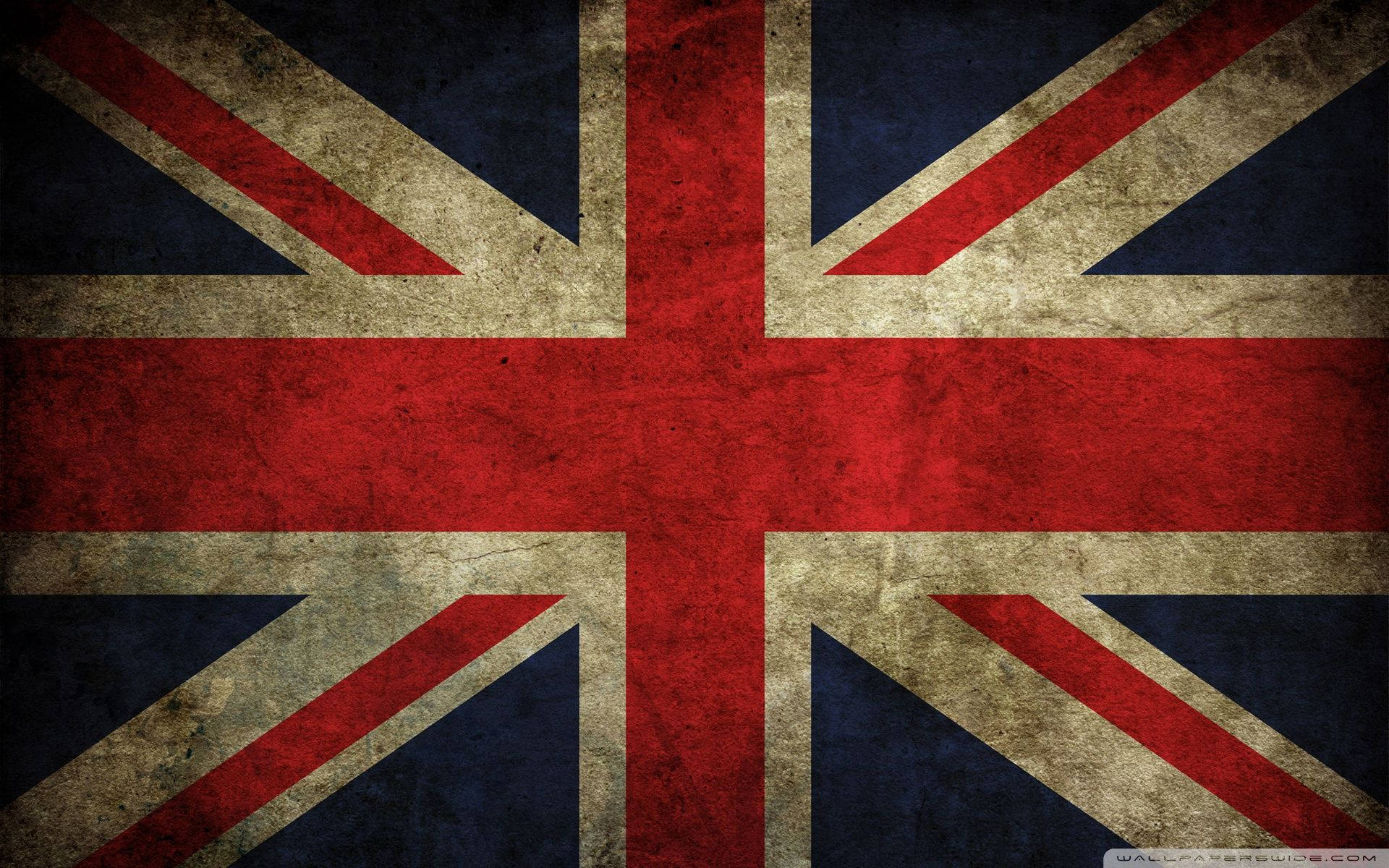 United Kingdom Flag With Dirty Look Background