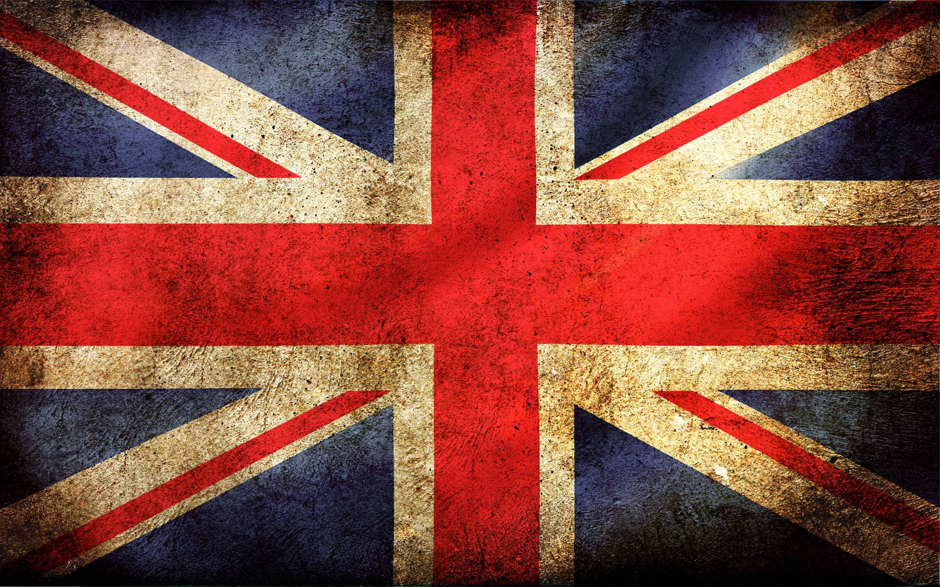United Kingdom Flag With Dust Dirt Background