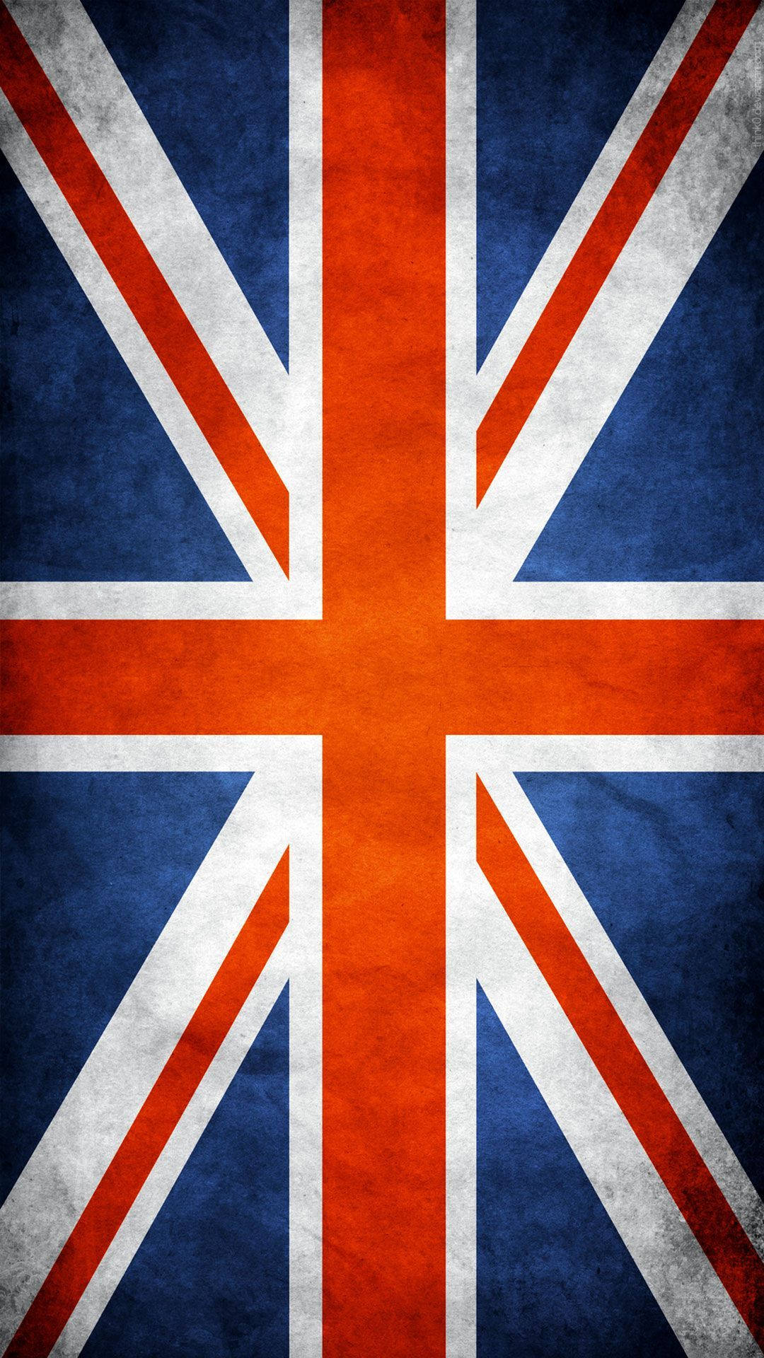 United Kingdom Flag With Faded Color Background