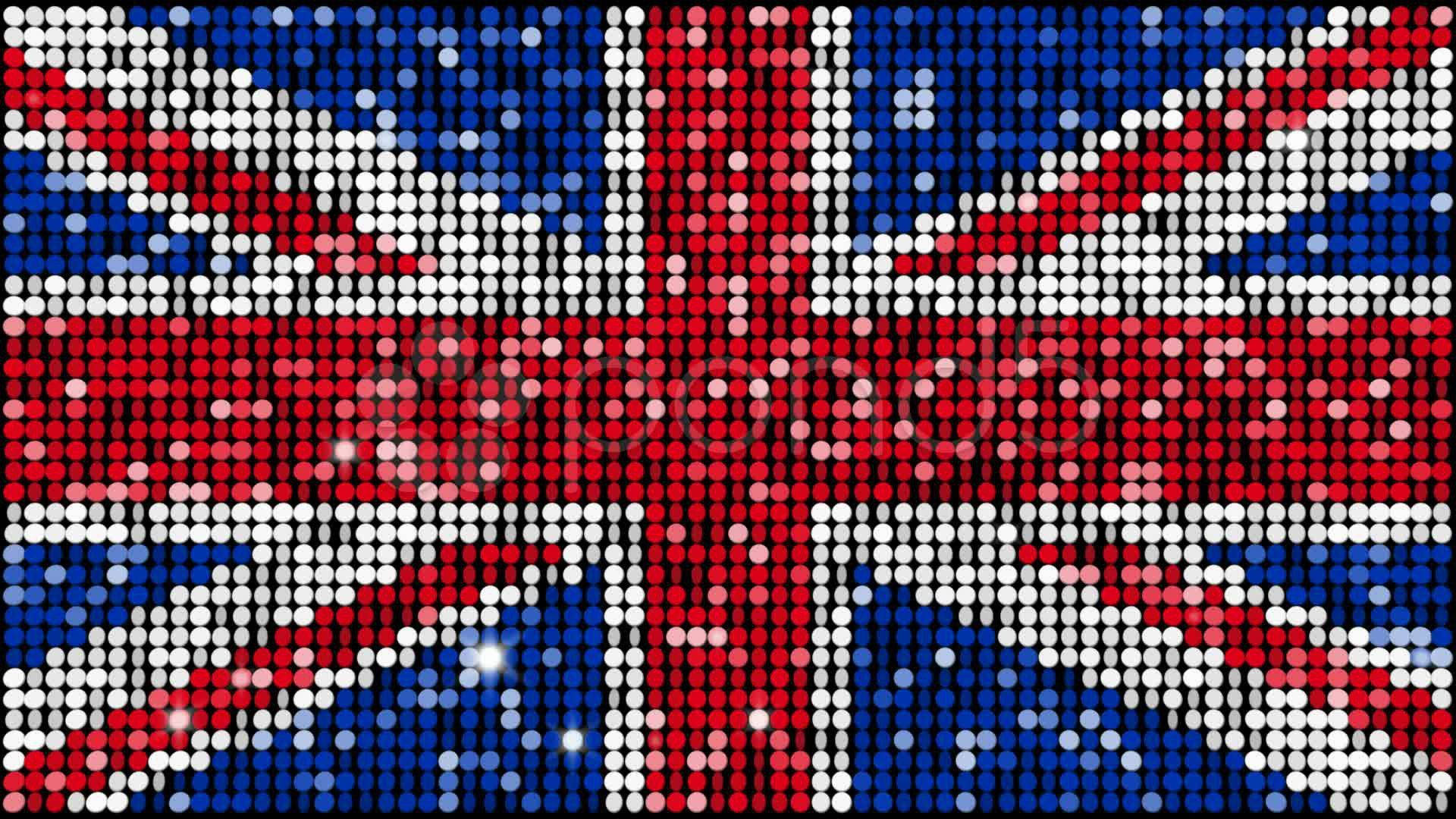 Bandiera Del Regno Unito Con Paillettes Sfondo