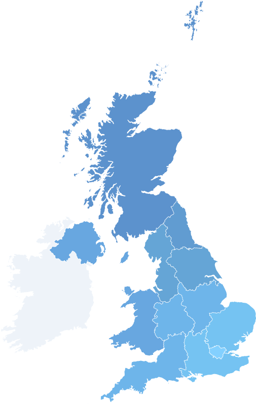 United Kingdom Outline Map PNG