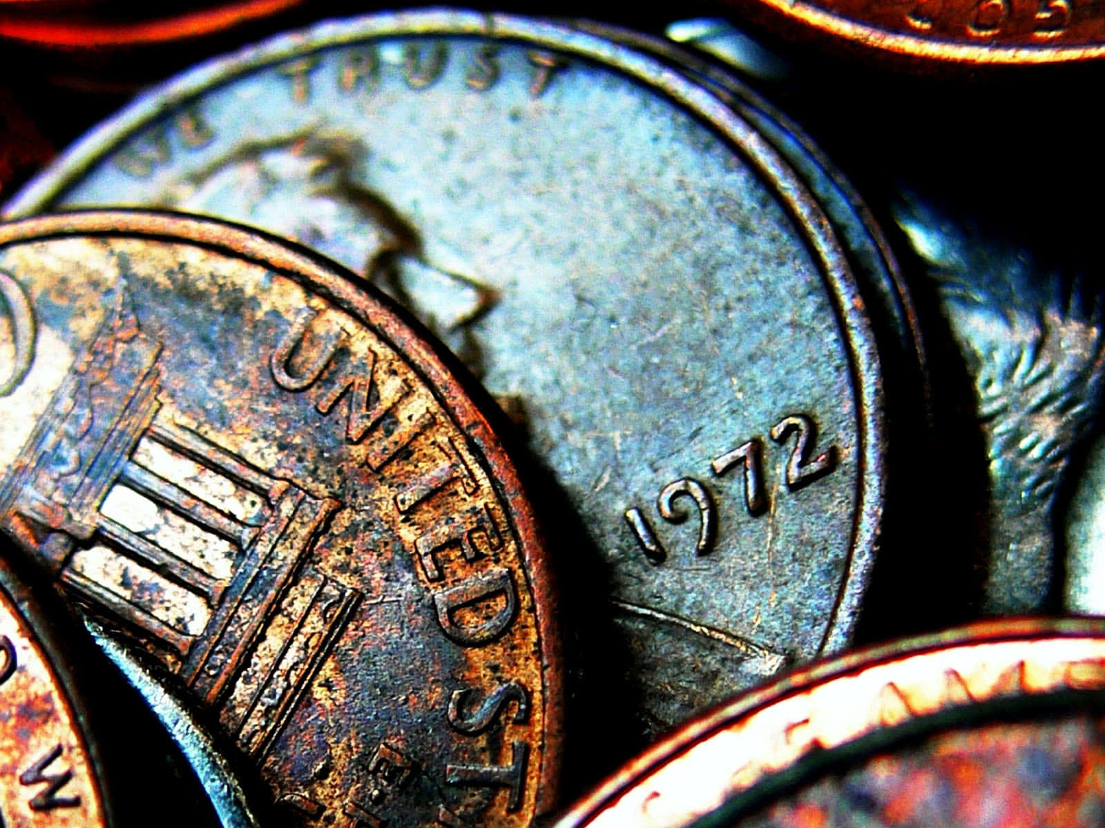Statiuniti Moneta Del 1972 Sfondo