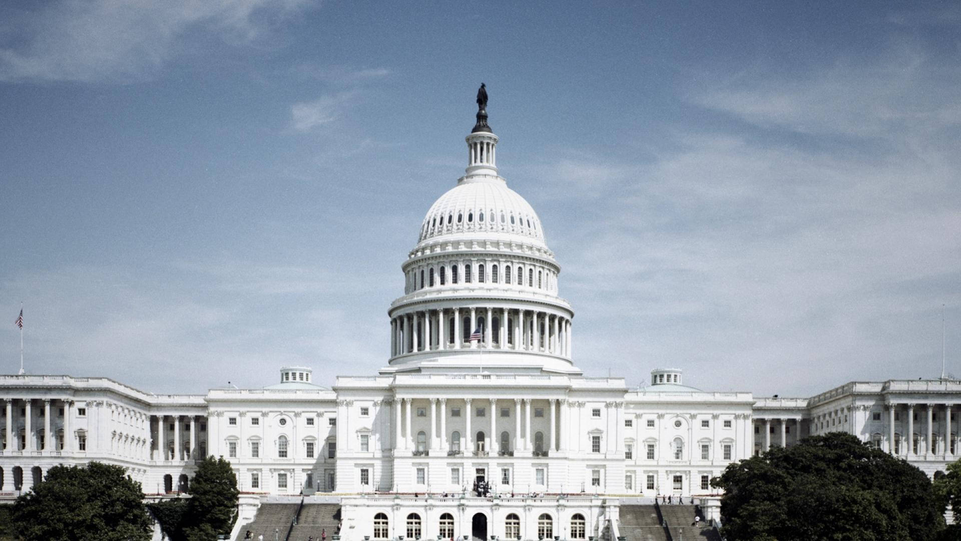 United States Capitol Desaturated Background