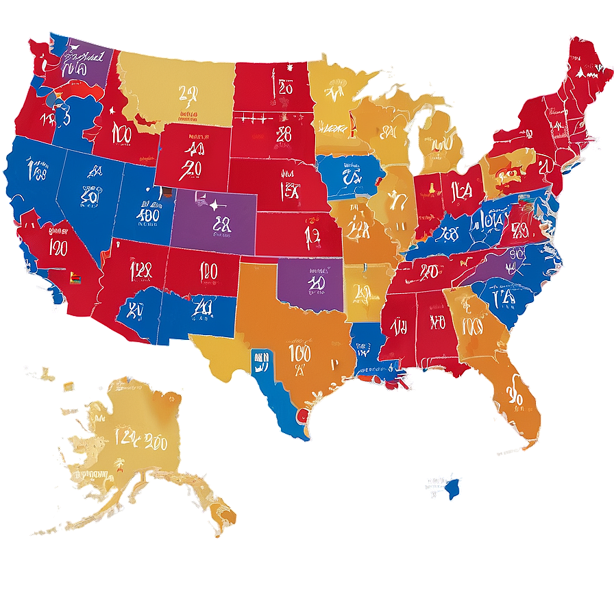 United States Electoral Map Png Rjo PNG