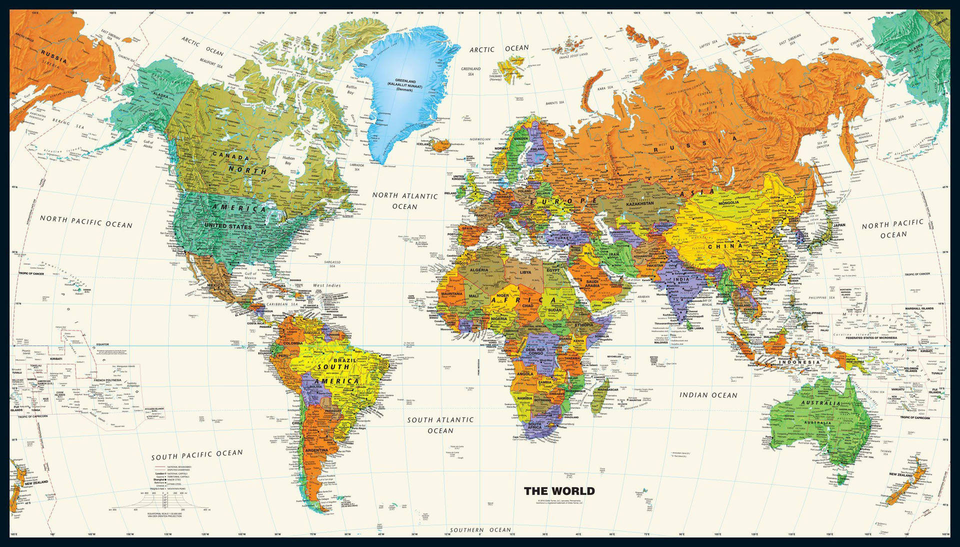 Kartaöver Usa. Wallpaper