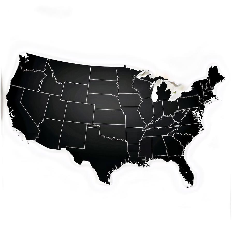 Download United States Map Black - United States Map Black And White Png Vae Env0sb7ghvud1e0j 