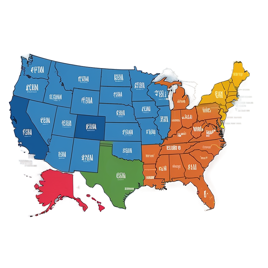 United States Map In Spanish Png Psf PNG